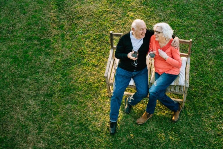 Senior couple discussing the best life insurance