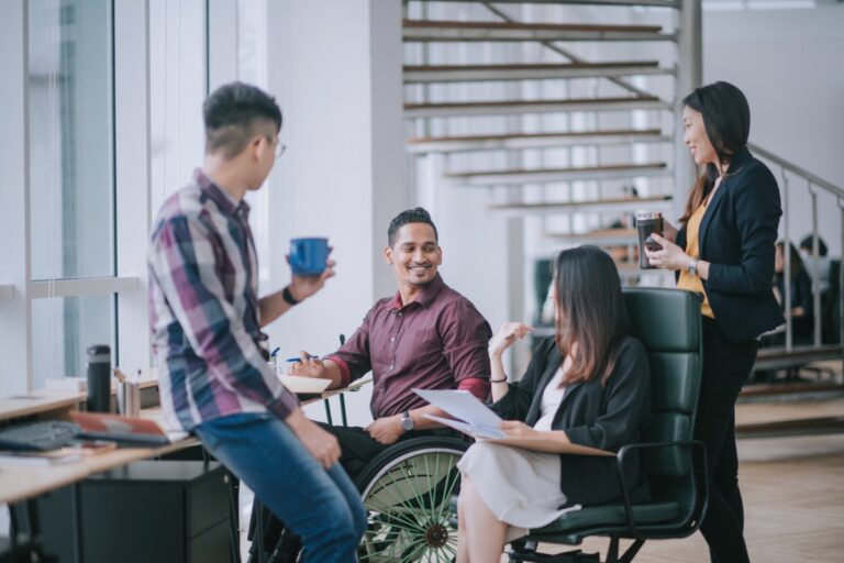 group discussing life insurance