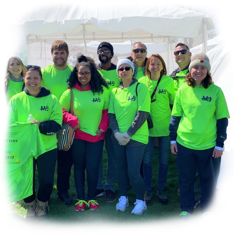 Corporate team doing community service