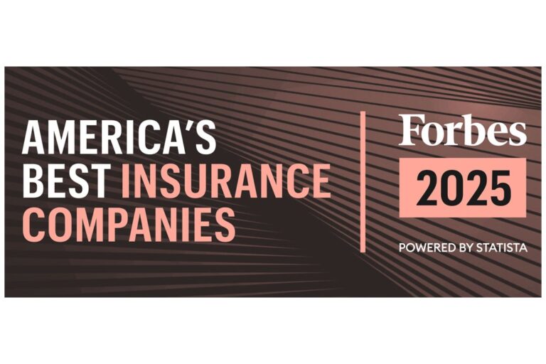 Forbes, America's best insurance companies 2025 badge